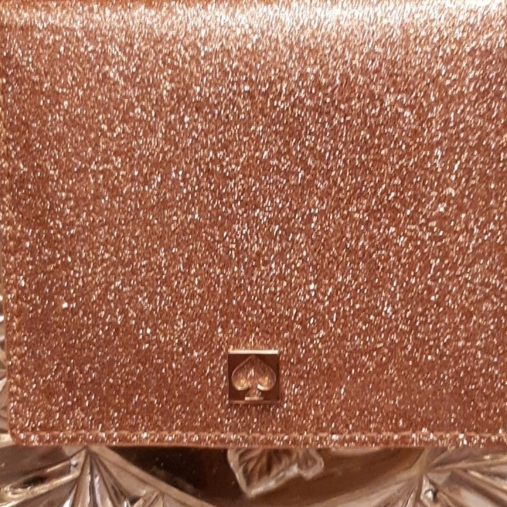 ♠️Kate Spade Mini Wallet-New without Tags❣Rose Pink Glitter